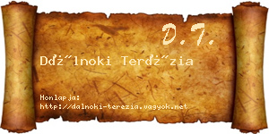 Dálnoki Terézia névjegykártya
